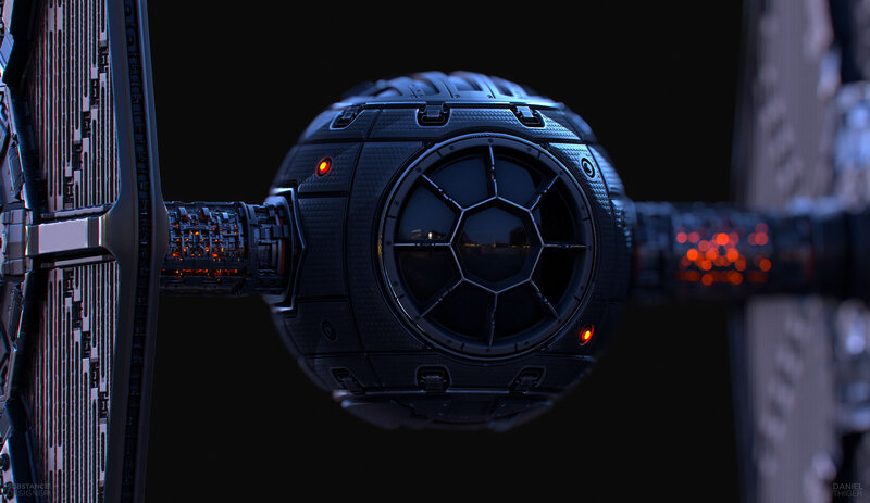 TIE Fighter Cockpit — Black