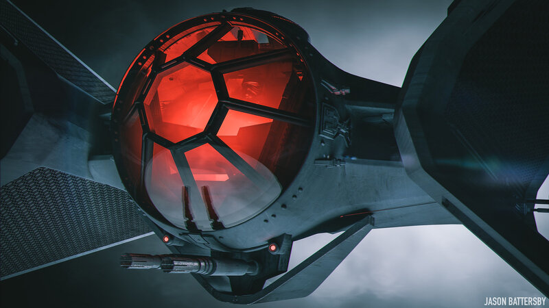 TIE Fighter Cockpit — Gray