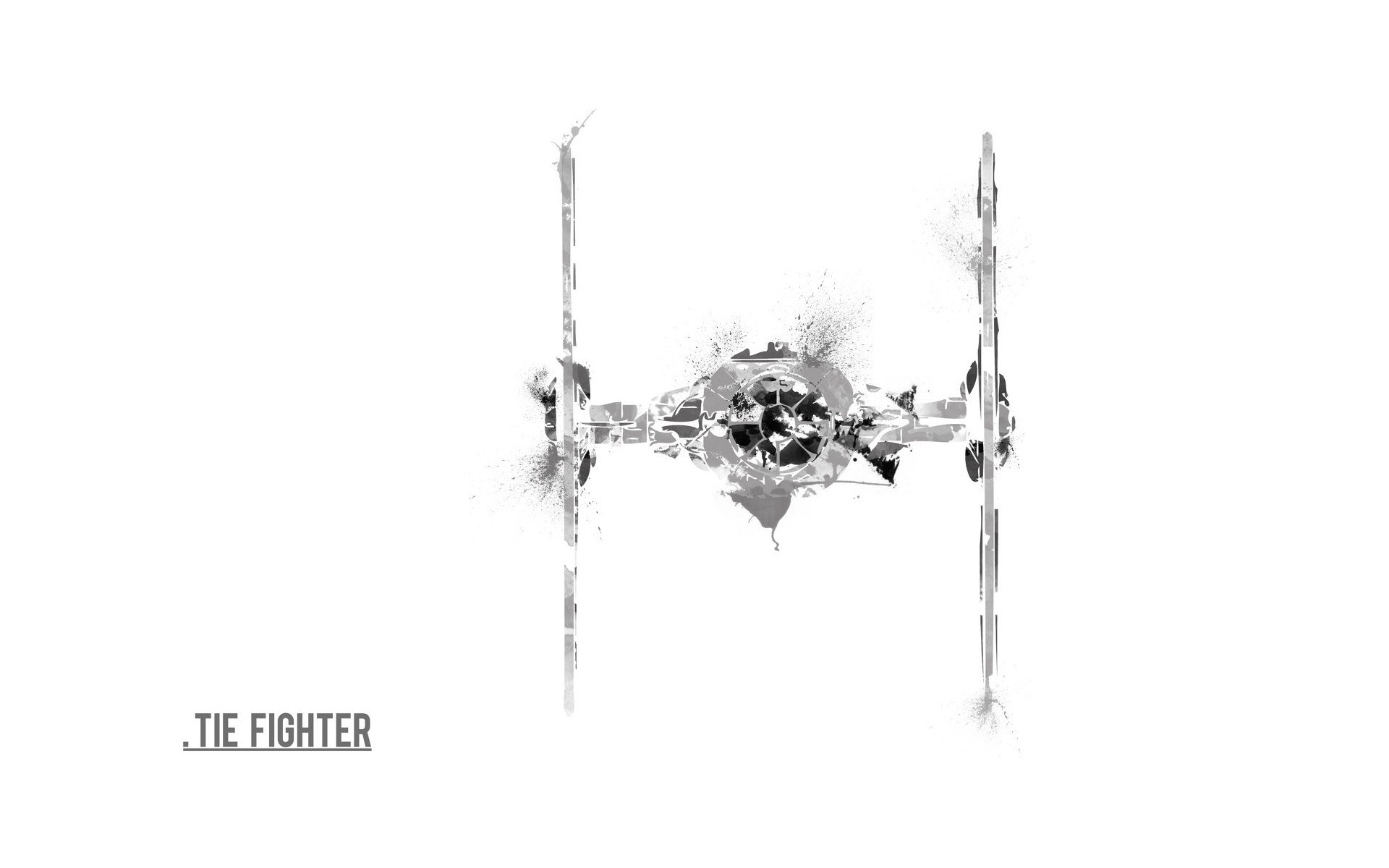 TIE Fighter in abstract art