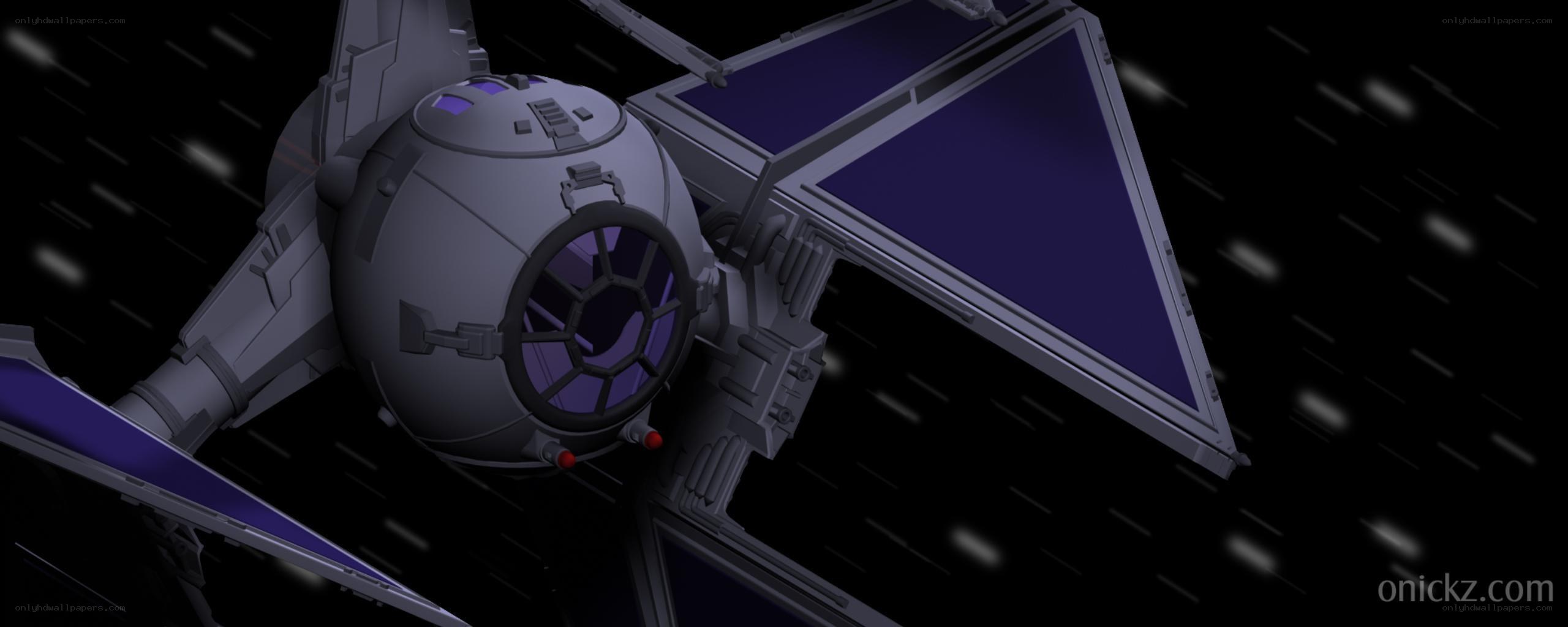 TIE fighter in space