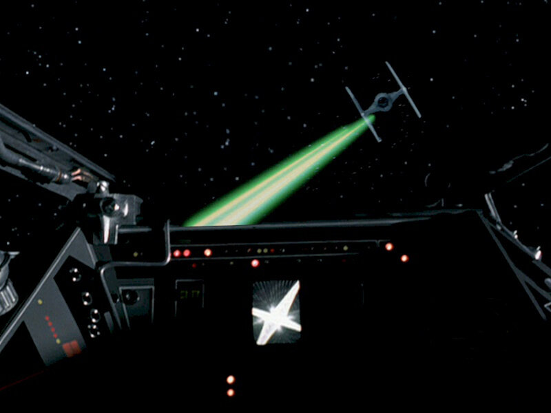 TIE fighter in space combat
