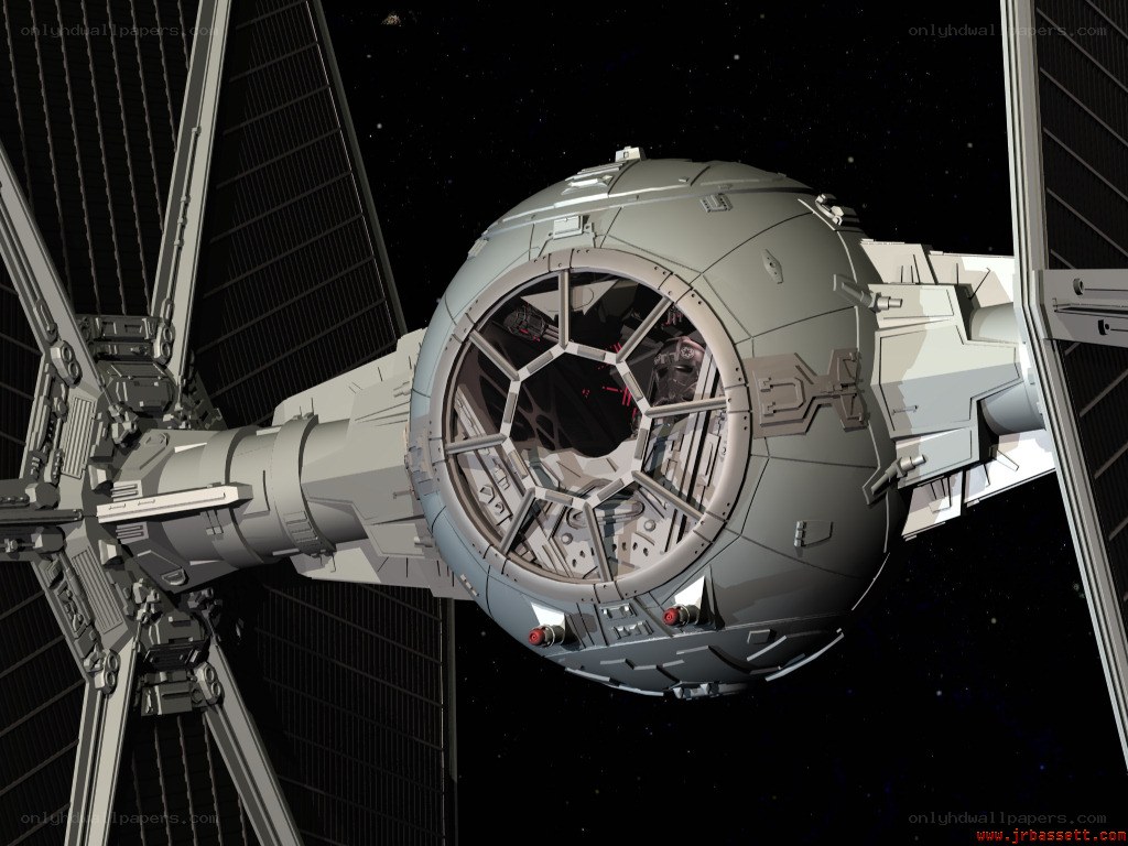 TIE fighter in space
