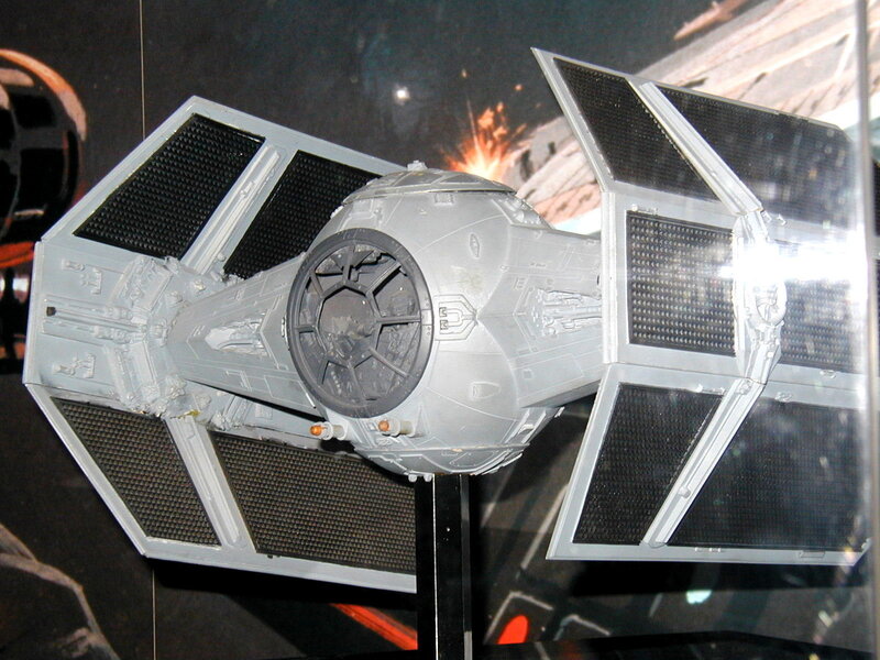 TIE fighter model display