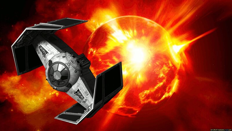 TIE Fighter Near Star