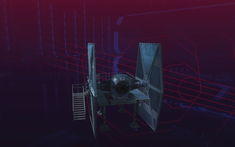 TIE Fighter on Platform