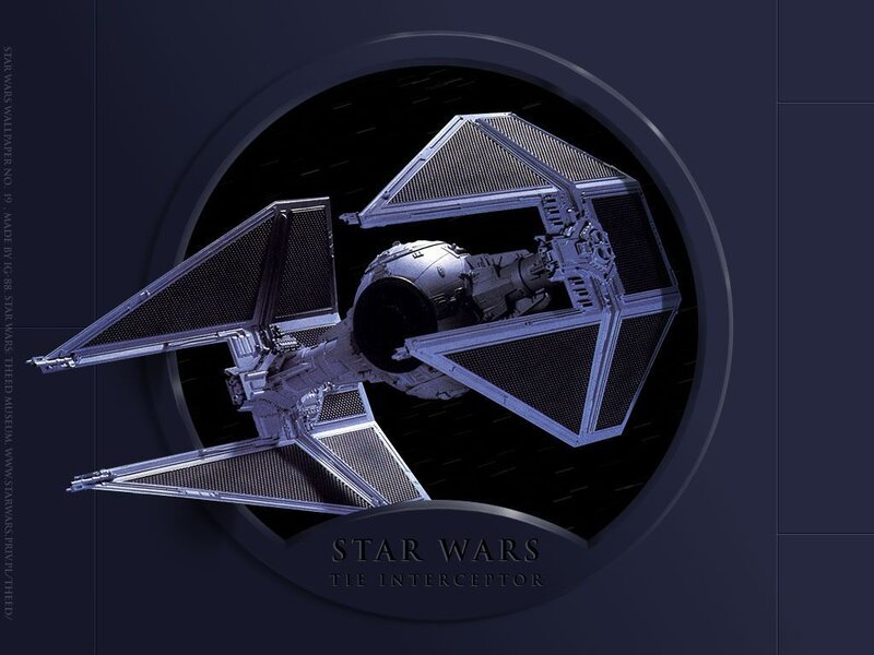 TIE Fighter Spacecraft — Black, Dramatic