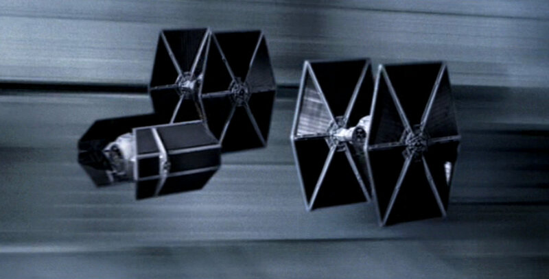 TIE fighters in formation