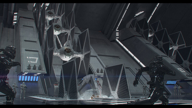 TIE Fighters in Hangar