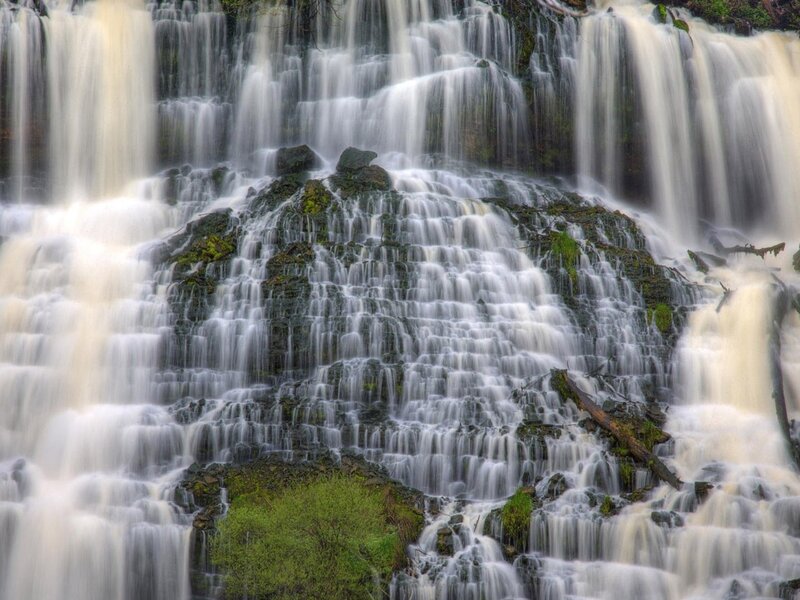 Tiered Waterfall Cascade