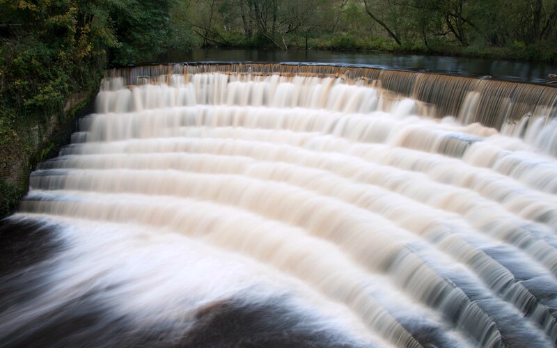 Tiered Waterfall Dam