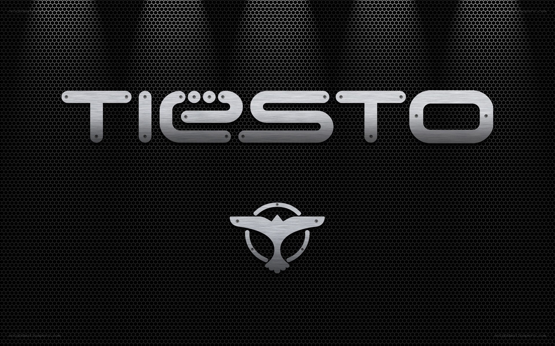 Tiesto logo on mesh background
