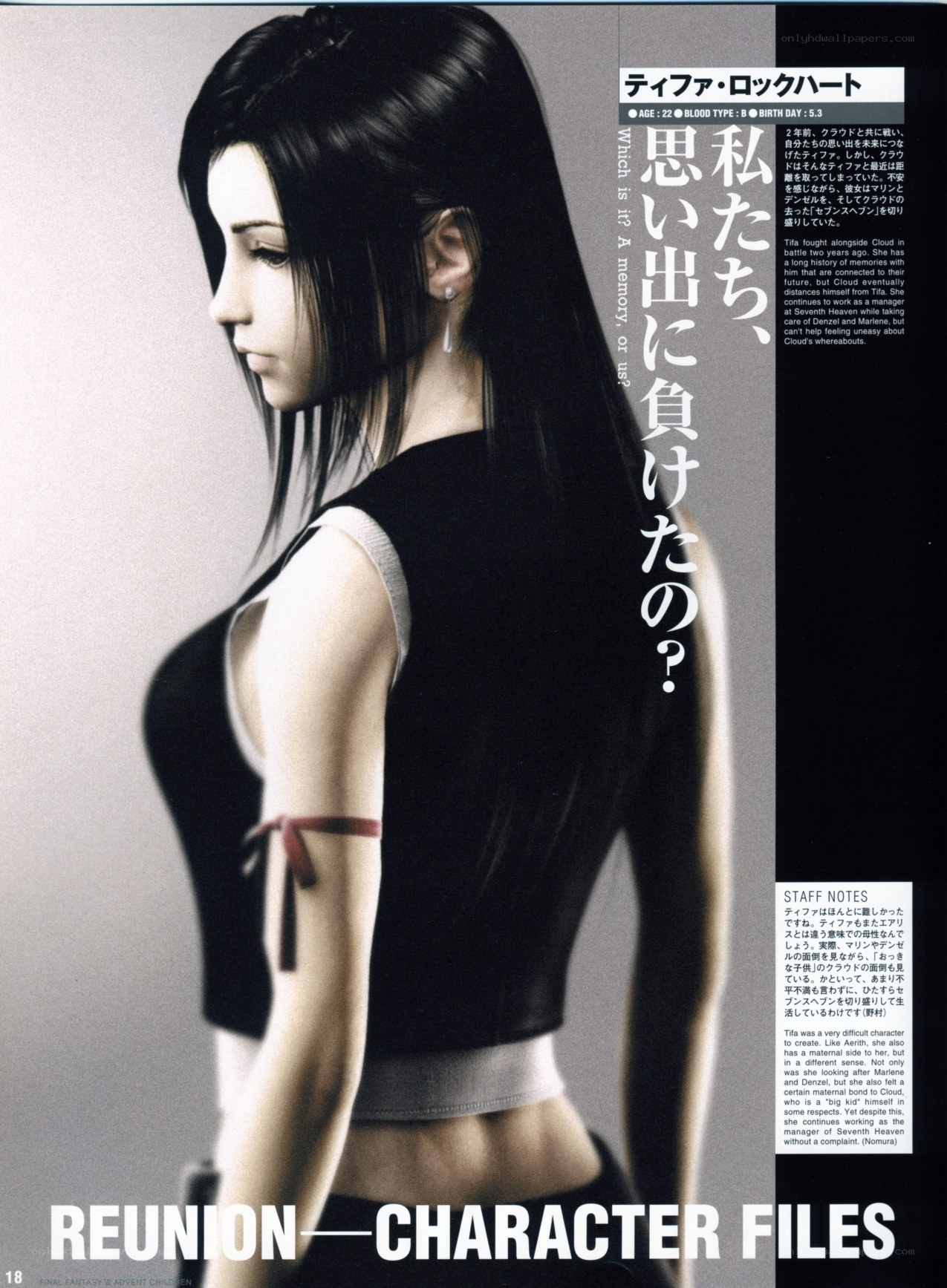 Tifa Lockhart character profile