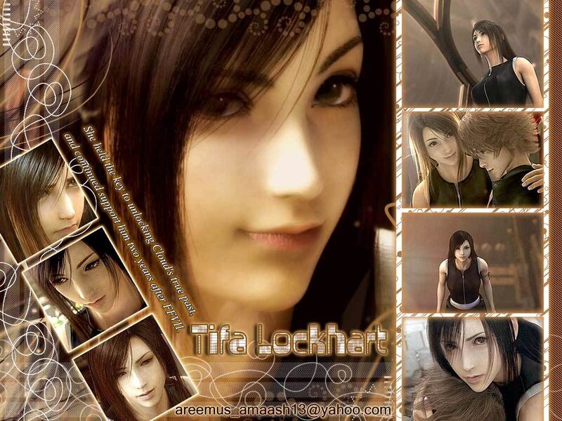 Tifa Lockhart Collage — Brown