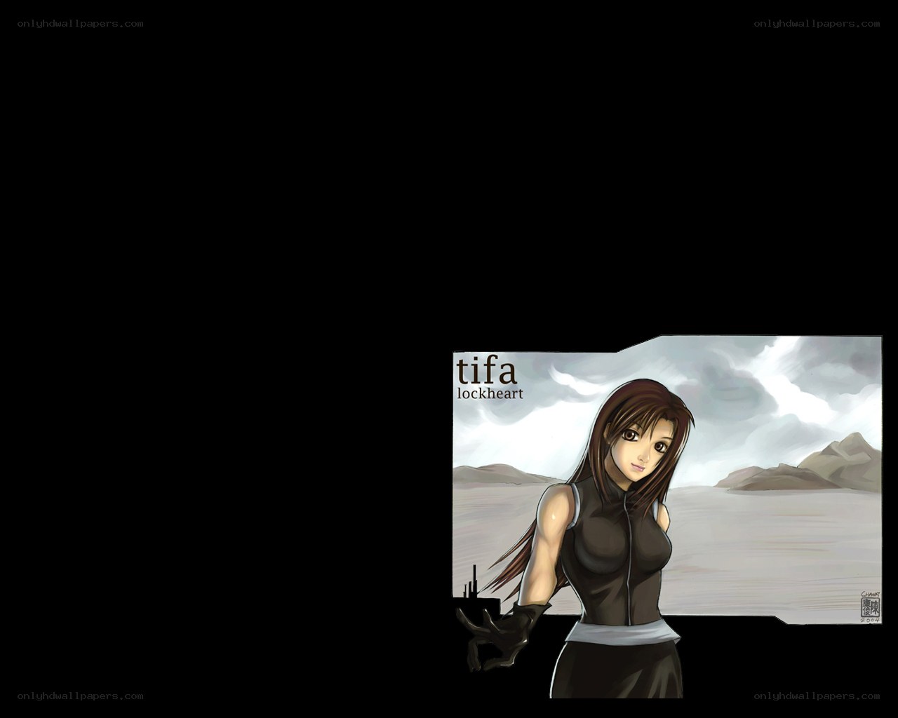 Tifa Lockhart in desert