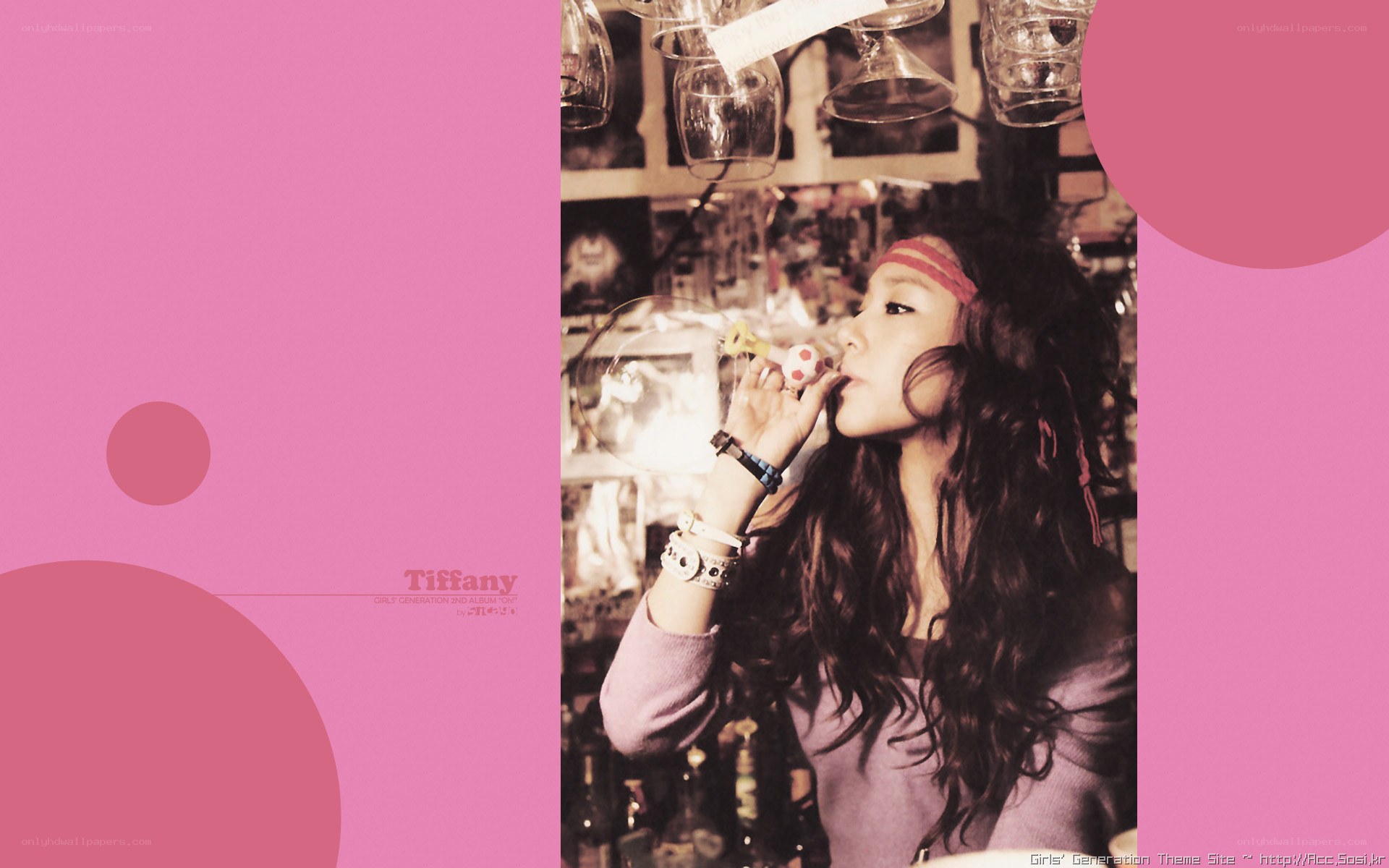 Tiffany blowing a bubble