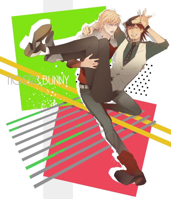 Tiger and Bunny characters in action