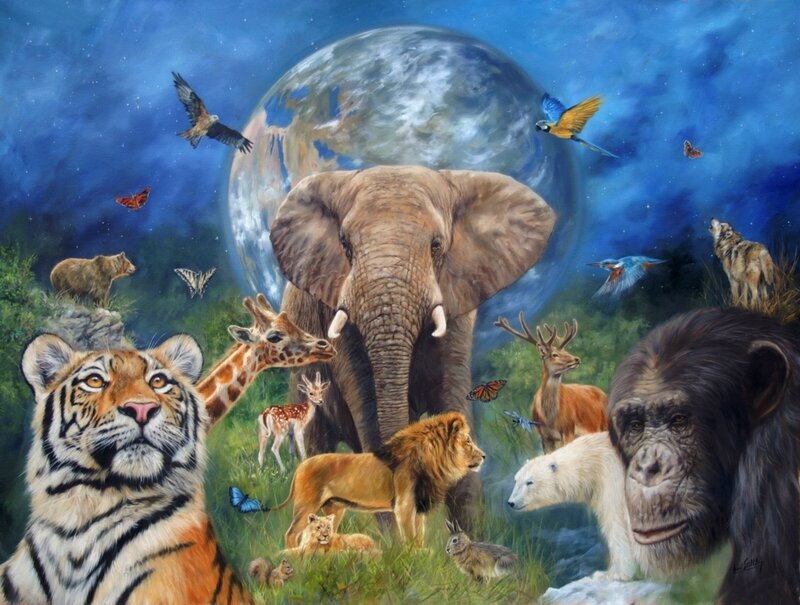 Tiger and Elephant