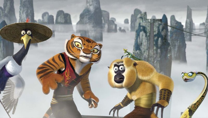Tiger and Monkey Characters — Gray
