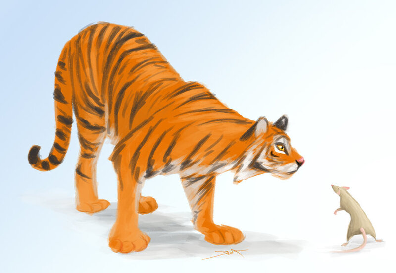 Tiger and Mouse