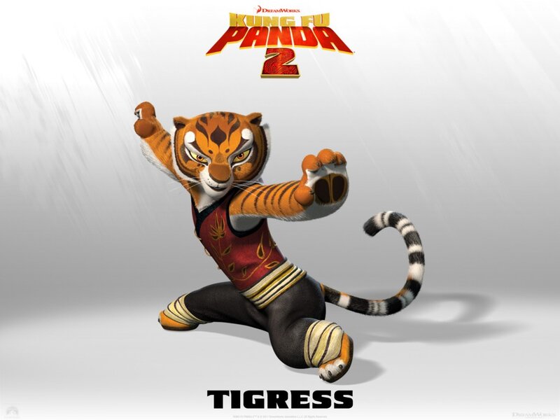 Tiger Character in Martial Arts Pose