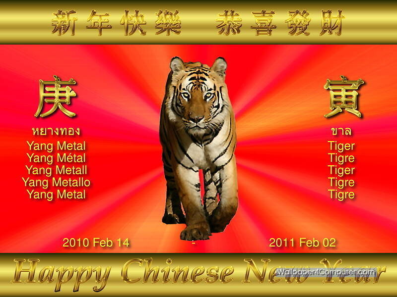 Tiger Chinese New Year wallpaper