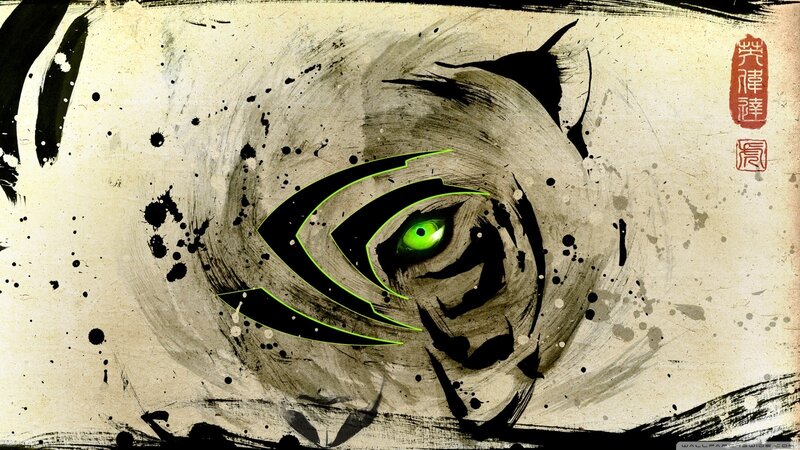 Tiger Eye with Logo — Black, Dramatic, Digital Art, Green Eye, Ink Splatters