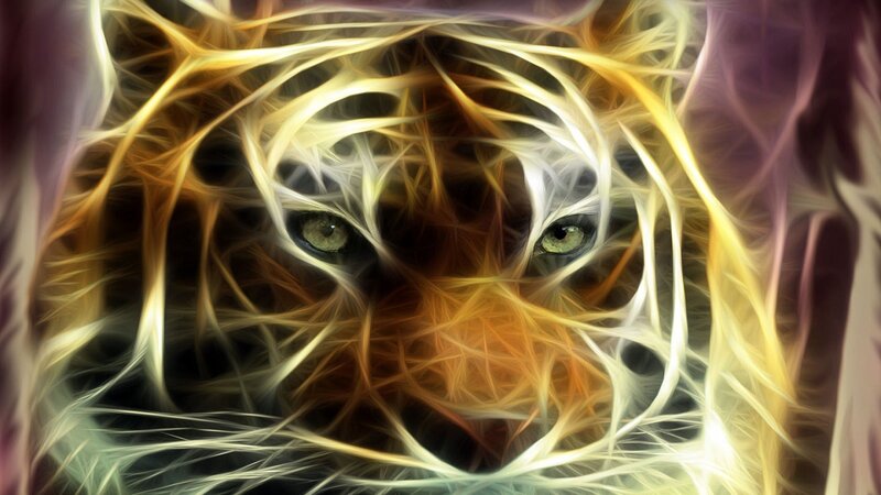 Tiger Face — Yellow