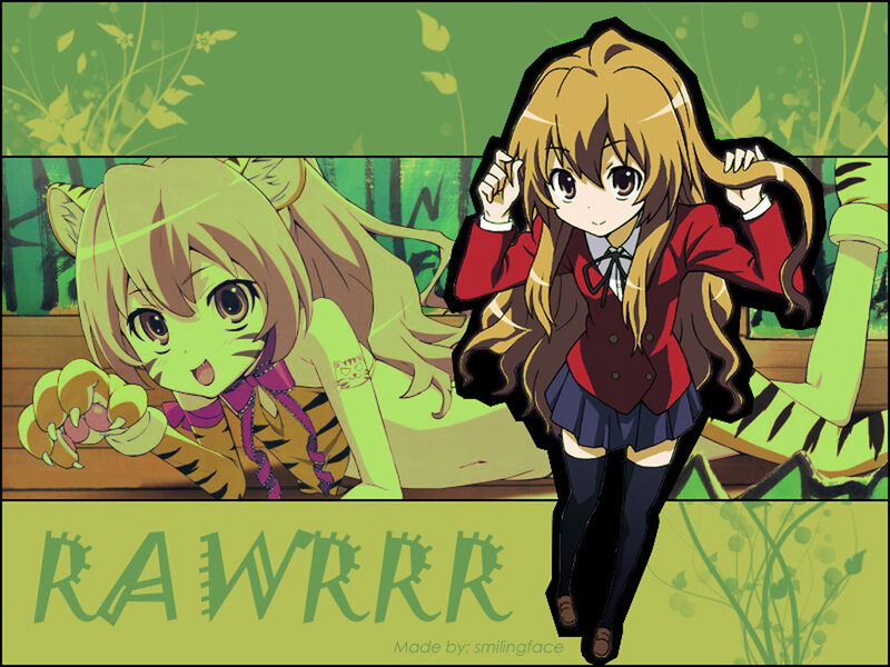Tiger Girl Anime Character — Green