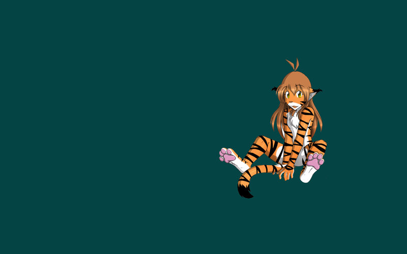 tiger girl character art