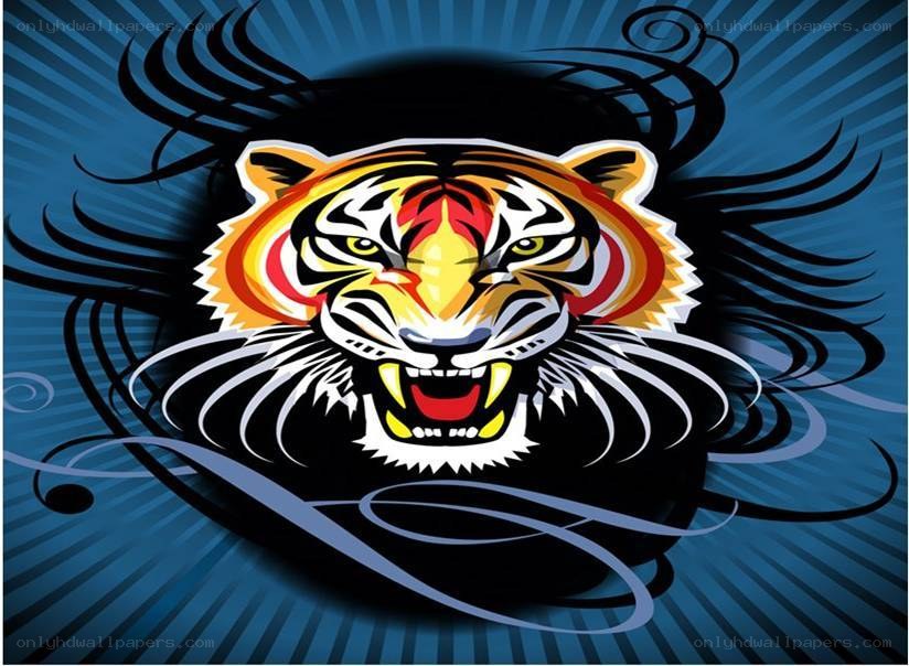 tiger head logo design