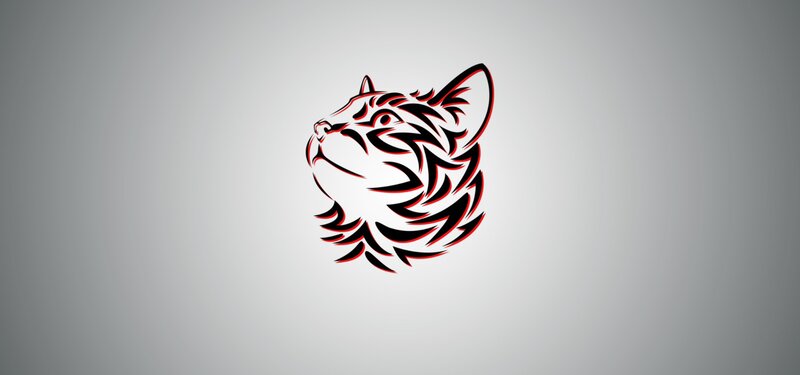 Tiger Head Tattoo — Black
