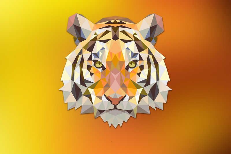 Tiger Head — Yellow