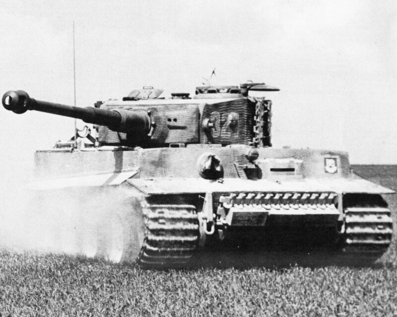 Tiger I tank in motion