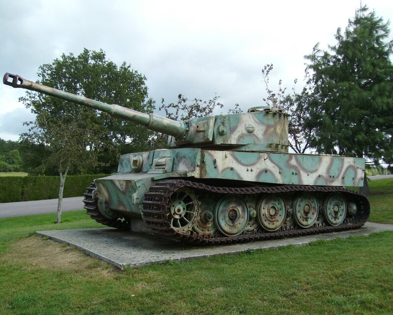Tiger I tank on display