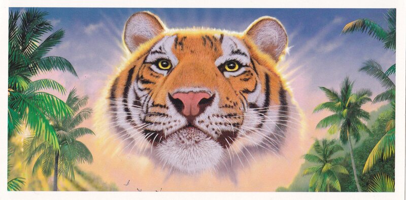 Tiger in Tropical Setting