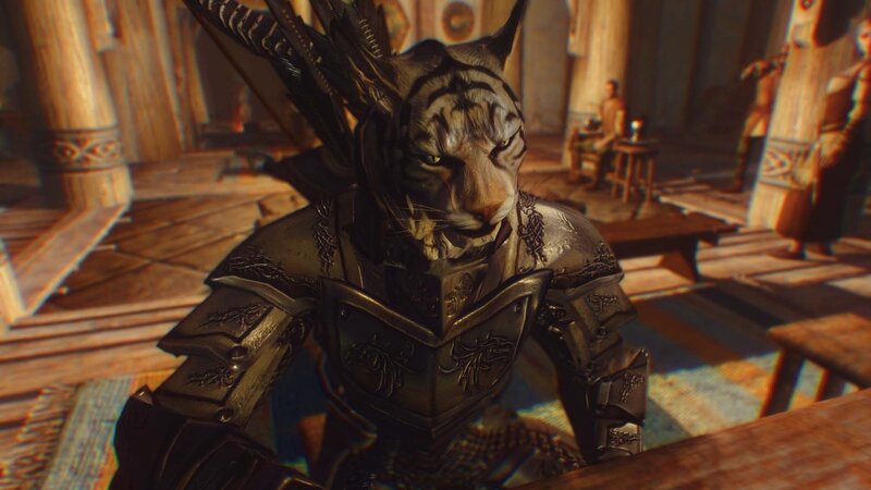 tiger-like character in armor