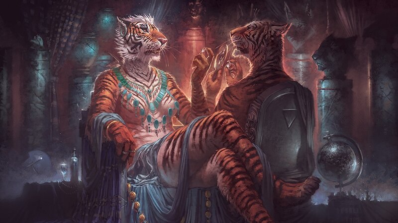 Tiger-like Humanoid Figures