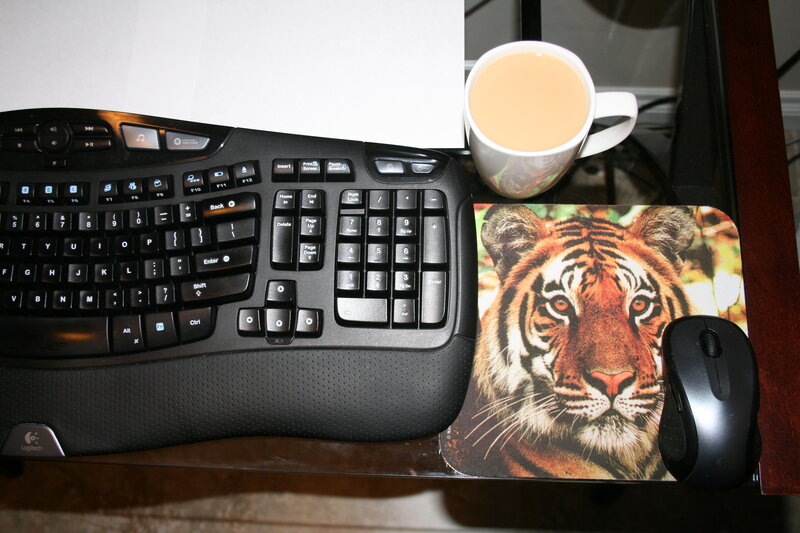 Tiger on Mouse Pad