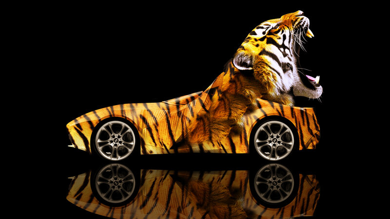 Tiger-shaped Car