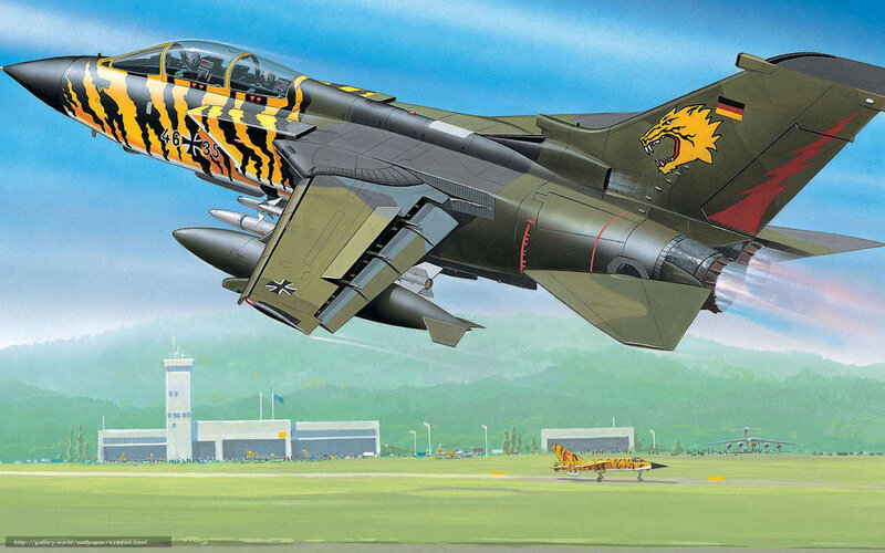 Tiger-striped Jet Fighter — Green
