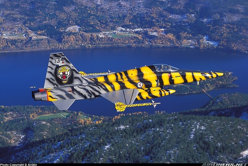 Tiger-striped Jet Fighter — Yellow