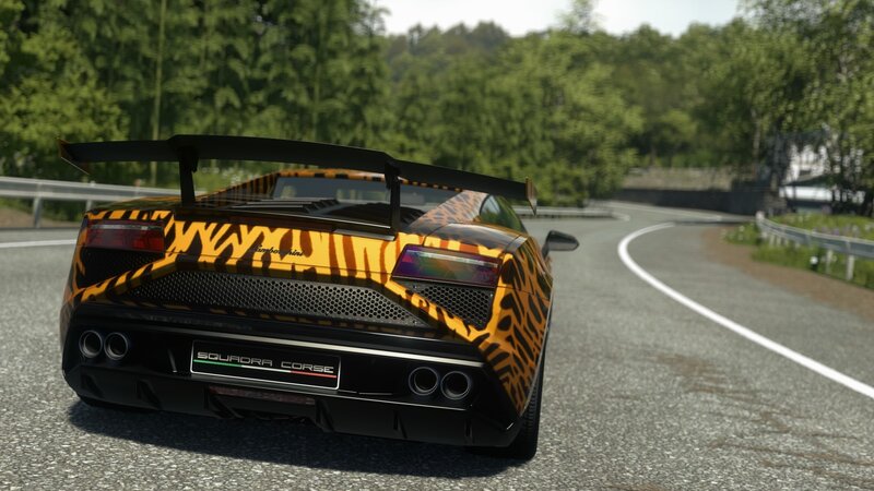Tiger-striped Sports Car