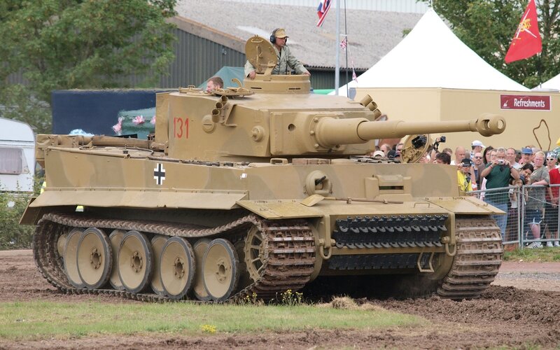 Tiger tank at a military exhibition