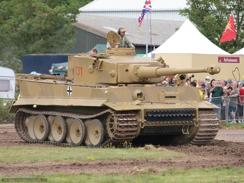 Tiger tank at military exhibition