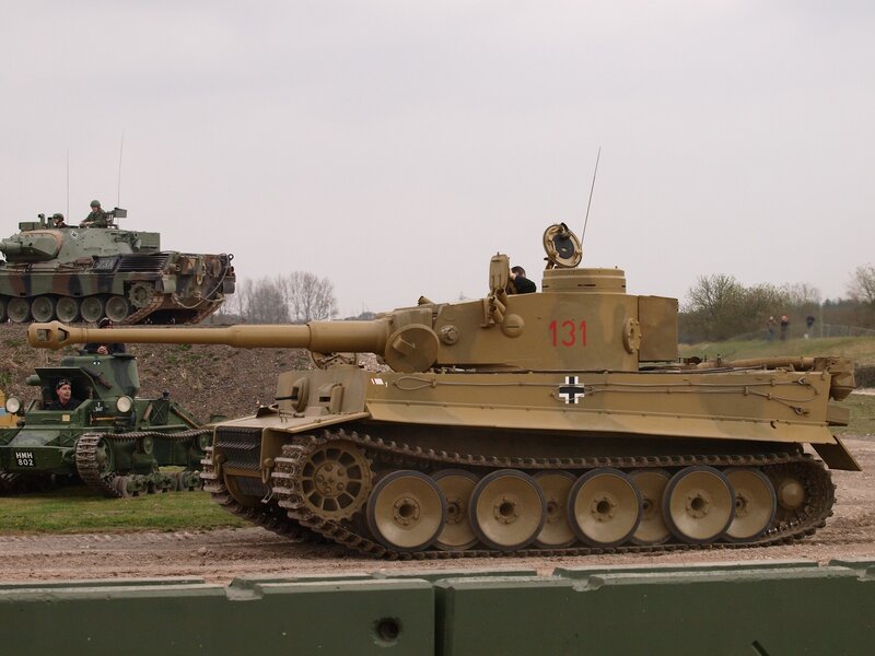 Tiger Tank in Field — Tan
