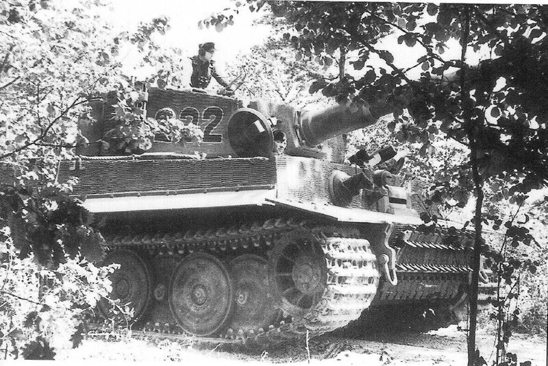 Tiger tank in forest