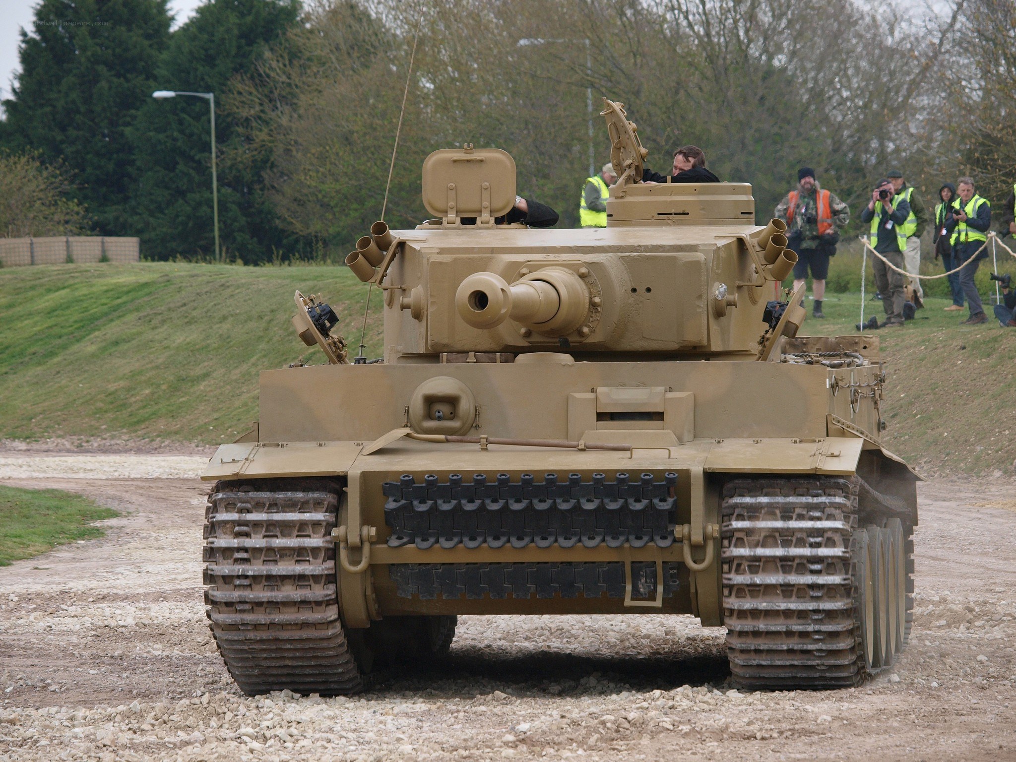 Tiger tank on display