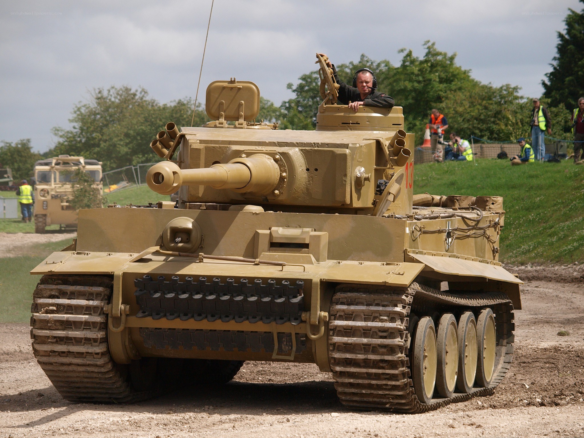 Tiger tank on display
