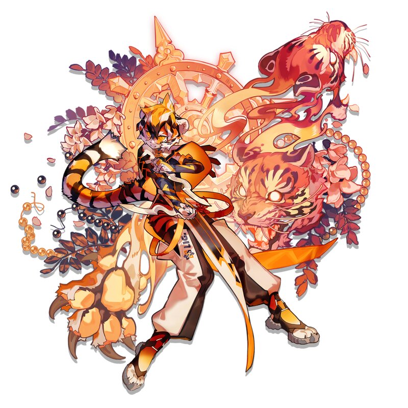 Tiger-themed Character