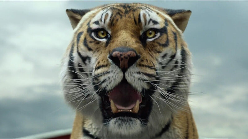 Tiger with Open Mouth — Orange, Intense, 3d Render